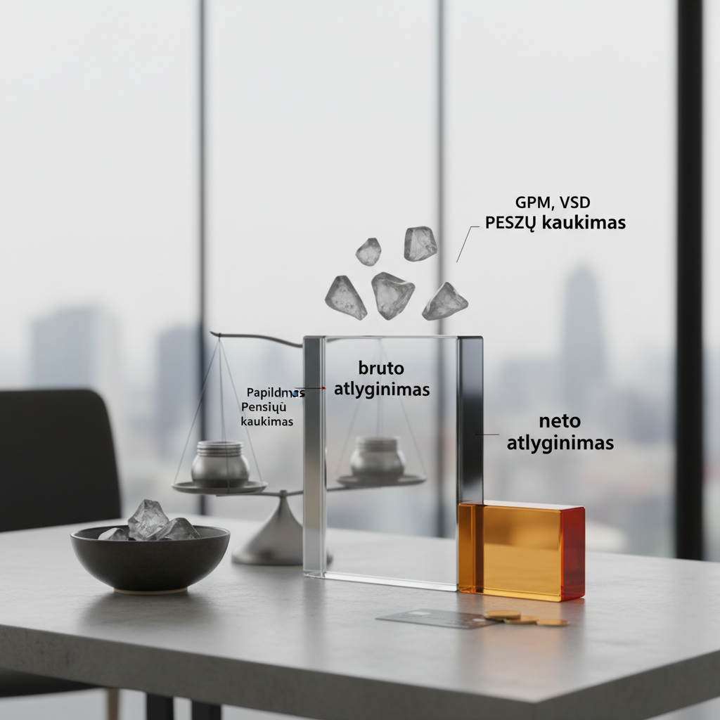 Neto atlyginimas: ką svarbu žinoti apie algą „į rankas“