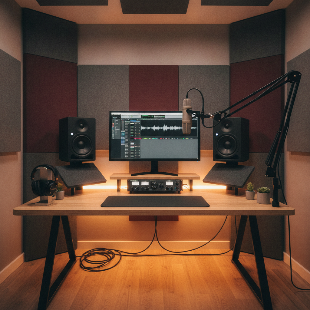 Muzikos studija namuose: kaip įsirengti profesionalią erdvę